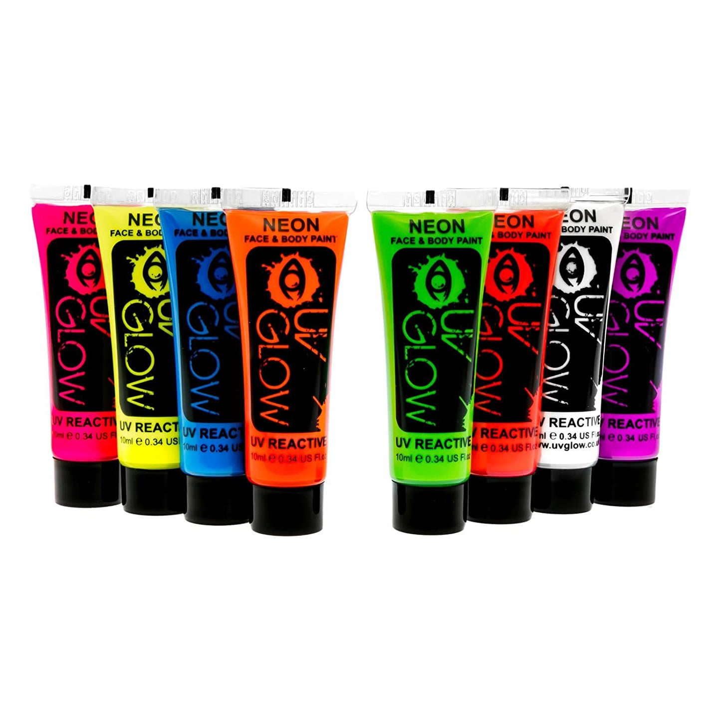 Neon face paint