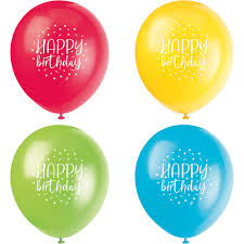 1.5 Feet Happy Birthday Balloons